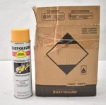 Lot Of 6 Rust Oleum High Performance Inverted Striping Paint 18OZ Yellow Open. Price: $39.99.