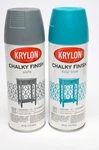 Krylon Chalky Finish Spray Paint Set Tidal Blue & Slate 12OZ Approx 75% Full Used. Price: $19.99.