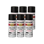 Rust-oleum 7798830 Stops Spray Paint Semi-gloss Black 12OZ 6PACK Protective New. Price: $38.99.