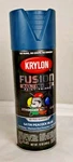 Krylon Fusion All-in-one Spray Paint & Primer Satin Peacock Blue 12OZ New. Price: $14.99.