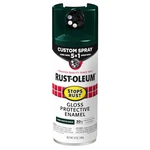 Rust-oleum 376902 Preventative Spray Paint, Dark Hunter Green, Gloss, New. Price: $11.85.