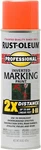 Rust-oleum 266579 Inverted Marking Spray, 15 Oz, Fluorescent Orange, Pack New. Price: $19.99.