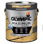 Olympic 56502A/01 Maximum Stain & Sealant Transparent, Honey Gold Tone, New. Price: $44.00.