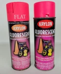 2 Vintage Krylon Fluorescent Spray Paint Partial Cans Glowing Cerise 3105 1997 Used. Price: $38.42.
