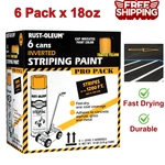P2548849-6PK Professional Inverted Striping Spray Paint 18 Oz, Traffic Yellow New. Price: $57.35.