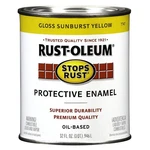 Rust-oleum Stops 7747502 Enamel Paint, Oil, Gloss, Sunburst Yellow, 1 Qt, C New. Price: $33.88.