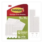 Command Picture Hanging Strips, Large & Medium, White, 28/PACK New. Price: $29.04.