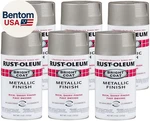 7715830-6PK Stops Rust Bright Coat Metallic Spray Paint, 11 Oz, Aluminum, Pack New. Price: $55.24.
