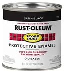 Rust-oleum 7777502-2PK Stops Brush On Paint, Quart, Satin Black, Pack New. Price: $89.89.