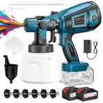 Cordless Paint Sprayer, 650W Gun With Battery 2 4.0MA... Fast New. Price: $72.99.