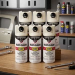 New 6-PACK: Rust-oleum 5-IN-1 Spray Paint (gloss Black)!. Price: $49.99.
