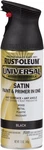 Rust-oleum Universal All Surface Interior Spray Paint 12 Oz, Satin Black New. Price: $14.99.