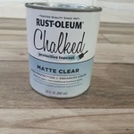 Rust-oleum 287722 Ultra Matte Interior Chalked Paint, 30 Oz, Clear Topcoat New. Price: $34.99.