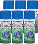 299425 - 6 Pk Glitter Spray Paint, Royal Blue New. Price: $53.99.