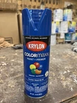 Krylon 5543 Gloss True Blue Colormaxx Spray Paint, & Primer, 12 Oz. New. Price: $9.99.