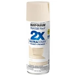 Rust-oleum Painter's Touch 2X Ultra Cover 334073 Spray Paint, Satin, Ivory Silk, New. Price: $16.82.