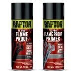 Raptor 4942 Flameproof Flat Black High-temp Paint + Primer Aerosol Kit New. Price: $40.44.