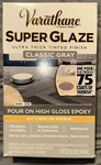 Varathane 363903 Super Glaze Pour-on High Gloss Epoxy Quart Classic Gray New. Price: $15.00.