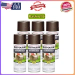 210880-6PK Stops Rust Hammered Spray Paint, 12 Oz, Brown, Pack New. Price: $59.83.