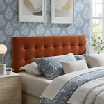 Lily Stain-resistant Performance Velvet Full Size Headboard Rust New. Price: $112.20.