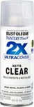 Rust-oleum 334022 Painter's Touch 2X Ultra Cover Spray Paint, 12 Oz, Matte Clear New. Price: $5.00.