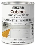 Rust-oleum 372007 Transformations Basics Cabinet & Trim Paint, Quart, Pure Wh... New. Price: $29.09.
