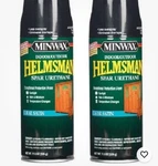 2 Minwax Helmsman Spar Urethane Spray 11.5 Oz Clear Satin Wood Varnish Finish New. Price: $36.00.