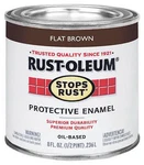 Rust-oleum 239083 Stops Protective Enamel, Flat, Brown, 1 Qt Can New. Price: $28.33.