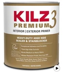 Kilz Premium High-hide Stain Blocking Interior/exterior Latex Primer/sealer, Qt New. Price: $22.95.
