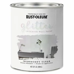 Rust-oleum 323860 Glitter Interior Wall Paint Iridescent Clear 32OZ New. Price: $39.13.