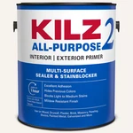 Kilz 2 All Purpose 1 Gal. White Interior/exterior Multi-surface Primer, Sealer, New. Price: $28.30.