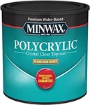 1/2 Pt Minwax 24444 Clear Polycrylic Water-based Protective Finish Semi-gloss New. Price: $17.03.