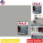 1-PART Epoxy Acrylic Concrete Paint Gallon Silver Gray New. Price: $100.99.