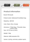 Rhinowalk Motorcycle Tool Bag Handlebar Waterproof Small Multifuncti New. Price: $19.99.