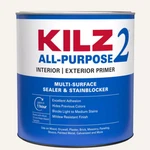 1 Qt. Primer & Sealer White Interior/exterior Multi-surface Kilz 2 All Purpose New. Price: $14.74.