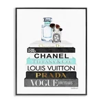 Stupell Industries Book Stack Perfume Brushes Glam Fashion Watercolor Black F... New. Price: $95.29.