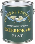 General Finishes Exterior 450 Water Based Topcoat, 1 Gallon, Flat New. Price: $93.00.