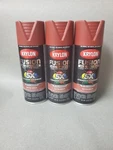 Lot Of 3 Krylon Fusion All-in-one Satin Brick Paint + Primer Spray 12 Oz. New. Price: $39.95.