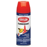 Krylon K03101007 Fluorescent Spray Paint, Gloss, Orange/red, 11 Oz, Can New. Price: $19.11.