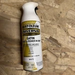Rust-oleum 245210 Universal Satin White Spray Paint 12 Oz. New. Price: $10.00.