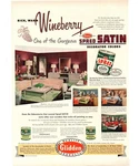 1951 Glidden Spred Satin Interior Paint Vintage Print Ad 50S Design Wall Art Used. Price: $17.97.