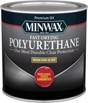 Minwax Fast Drying Polyurethane Protective Wood Finish, Clear Semi-gloss, Pint New. Price: $17.99.