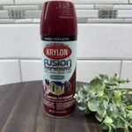 Krylon Fusion Spray Paint Can Burgundy Gloss Plastic Metal Wood New Discontinued. Price: $21.95.