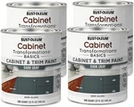 Rust-oleum 4PK Transformations Basics Cabinet & Trim Paint, Quart, Dark Gray New. Price: $115.91.