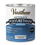 Varathane Ultimate Water Based Polyurethane Satin Varnish For Indoor Wood Quart New. Price: $19.99.