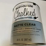 Rust-oleum 287722 Chalked Protective Topcoat Matte Clear 30OZ New. Price: $28.00.