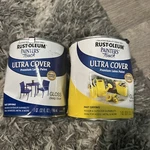 Rust-oleum Painters Touch Gloss Deep Blue And Sun Yellow Dented New. Price: $20.00.