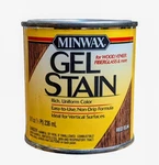 Minwax Interior Wood Gel Stain Red Elm 1/2 Pint - 8 Oz Lid Has Slight Spillage Open. Price: $29.99.