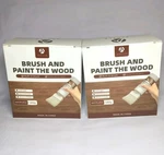 2 Sets All-in-one Paint White, Brush Touch-up For Furniture, Cabinet, Wood, Wall New. Price: $18.74.