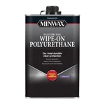 Minwax Oil-based Wipe-on Polyurethane, 1 Quart, Satin New. Price: $41.00.